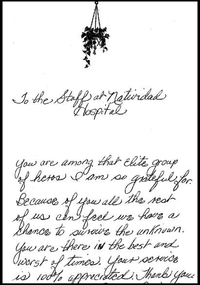 Community Thank You Note